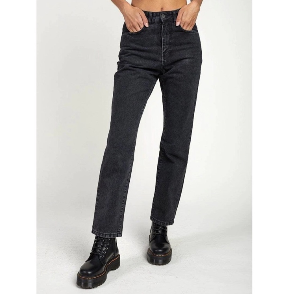 Free People x Ragged Priest Faded Black Straight Leg Jean 26
